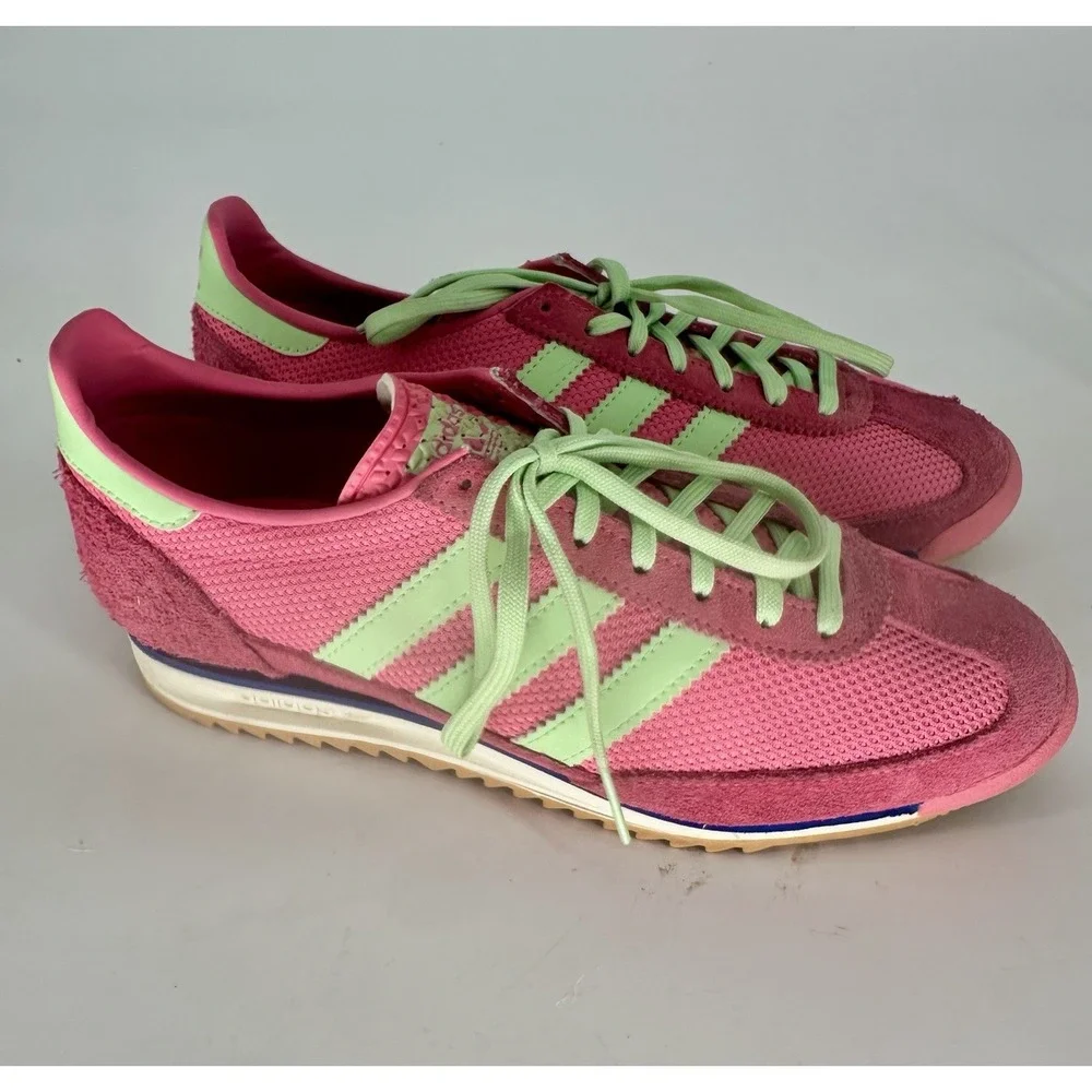 Adidas Women's SL 72 OG Size 8 Pink Fusion Green Spark |JI1879|